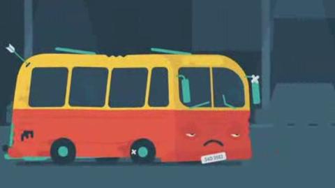 Smutny autobus w spocie ministerstwa spraw wewnętrznych