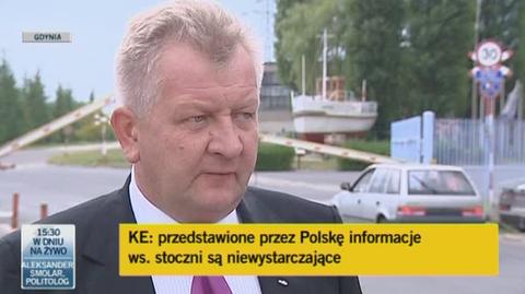 Stoczniowcy: dowołać ministra Grada, czy nie?/TVN24