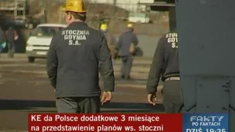 Stoczniowcy wiedzą, że jeszcze daleka droga do uratowania stoczni (TVN24)