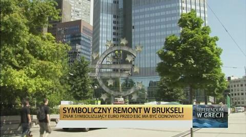 Symboliczny remont. Euro się sypie