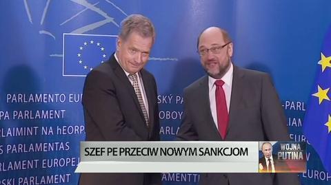 Szef PE przeciwny nowym sankcjom