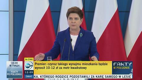 Szydło o Mieszkanie plus: jest to program powszechny