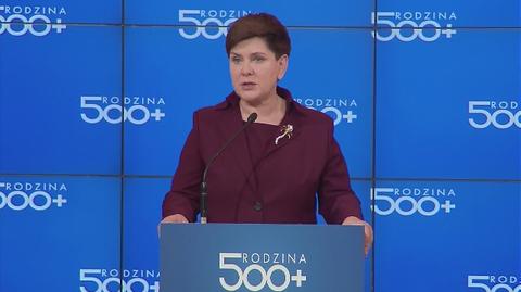 Szydło o Rodzinie 500 plus: to zastrzyk dla gospodarki