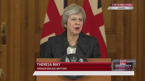 Theresa May na konferencji w sprawie brexitu