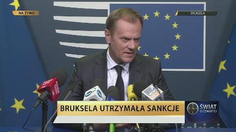 Tusk o sankcjach: coraz trudniej budować europejską jedność, ale jestem usatysfakcjonowany