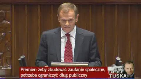 Tusk: Obniżymy deficyt budżetowy, szybko wejdziemy do strefy euro