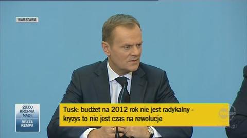 Tusk: Wyższa składka rentowa od 1 lurtego