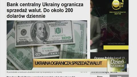 Ukraina ogranicza sprzedaż walut