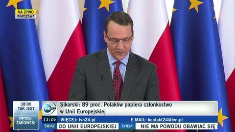 Według przygotowanego raportu 89 proc. Polaków popiera członkostwo w UE