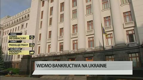 Widmo bankructwa nad Ukrainą. "Obywatele nie muszą się bać"