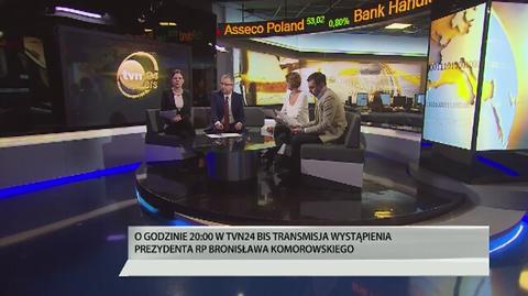 Wieczór w TVN24 Biznes i Świat