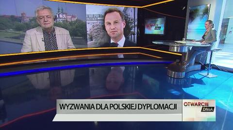 Wyzwania dla polskiej dyplomacji. Zagraniczne wizyty Dudy pod lupą ekspertów