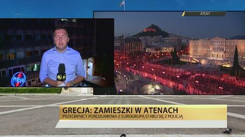 Zamieszki w Atenach. Grecy czekają na decydujące głosowanie