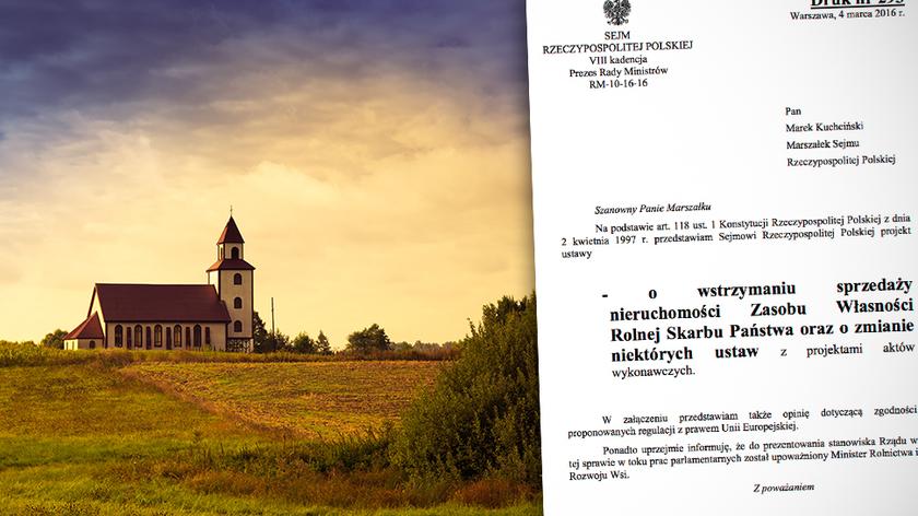 Ziemia nie tylko dla rolnika. PiS robi wyjątek dla Kościoła