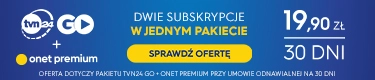Pakiet tvn24 GO + Onet Premium
