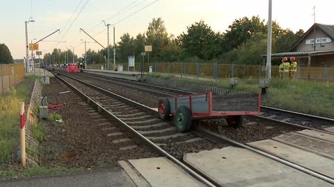 Kierowca ciągnika wjechał pod pociąg, nie żyje (materiał z 19.08.2022)