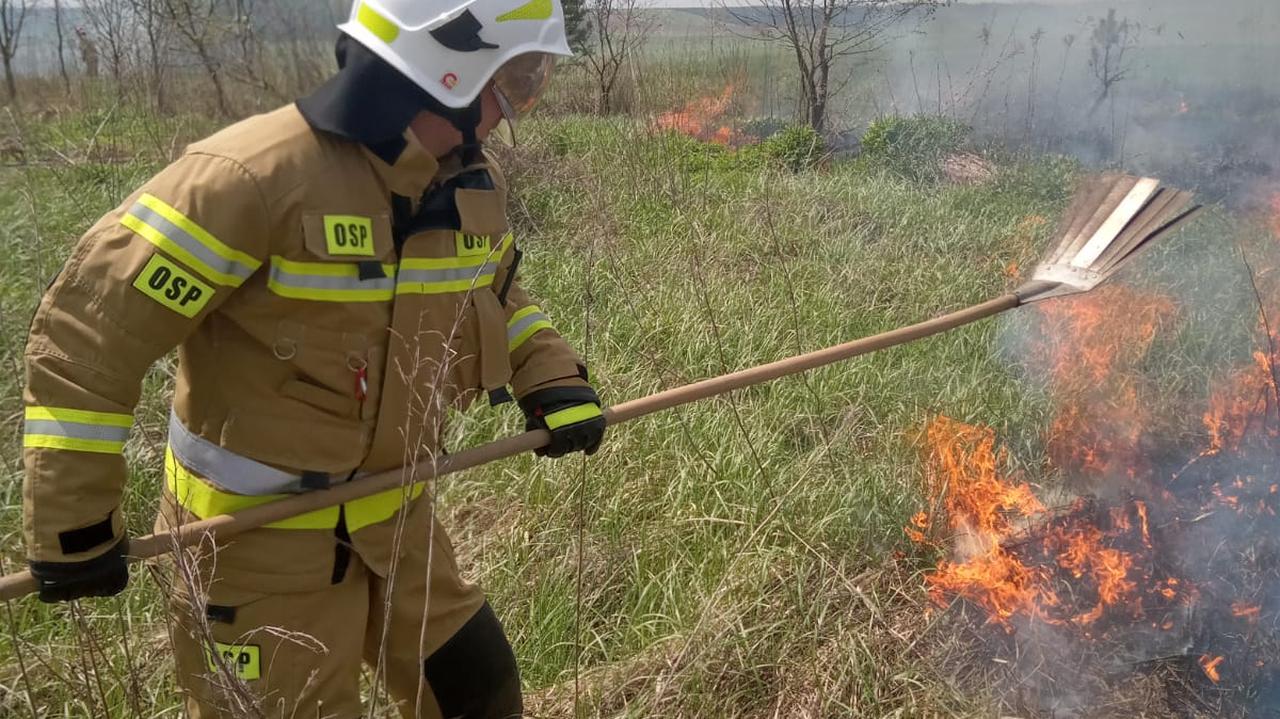 Spłonęło 15 hektarów nieużytków. 65-latek 
