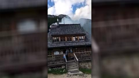 Pożar schroniska w Tatrach