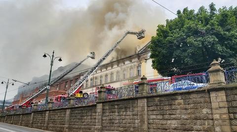 Pożar w Krakowie 