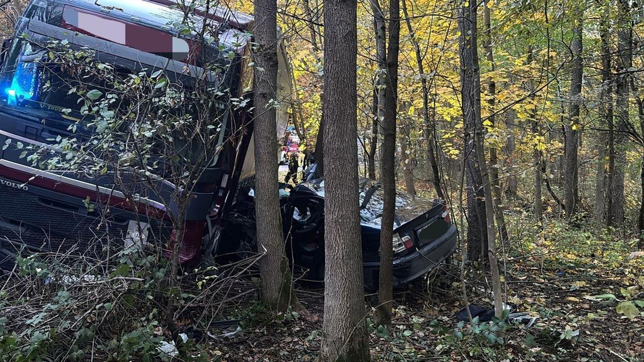 Wypadek przed przejściem granicznym, nie żyje kierowca