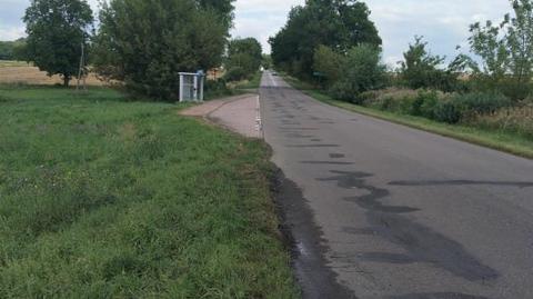 Miejsce śmiertelnego potrącenia w Siekierzyńcach