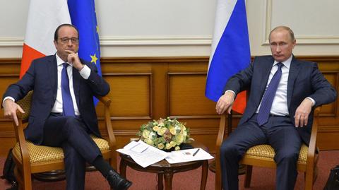 06.12.2014 | Prezydent Francji spotkał się z Władimirem Putinem