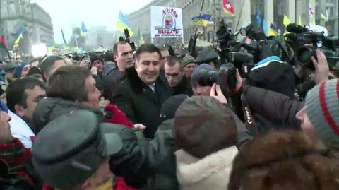 07.12.2013 | Ukraina: Micheil Saakaszwili gwiazdą protestów na Majdanie