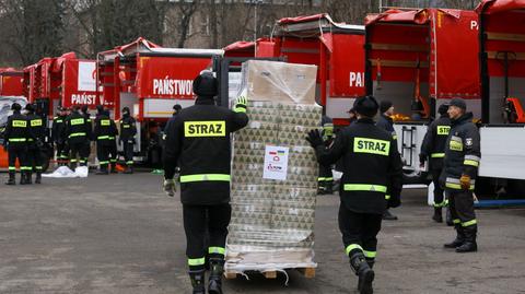 23 ciężarówki pomocy humanitarnej. Polska śle pomoc na Ukrainę