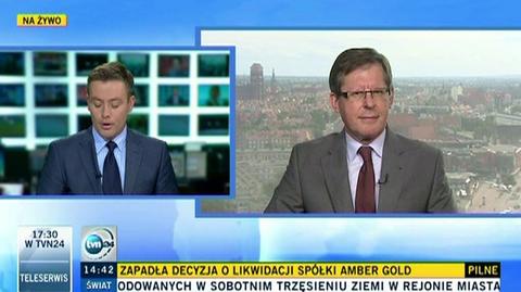 Adam Giersz broni "Klubu Polska - Londyn 2012", czyli pieniędzy dla najlepszych