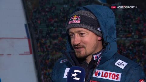 Adam Małysz po konkursie w Innsbrucku