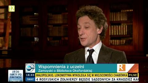Adam Zamoyski w "Xiegarni" w TVN24