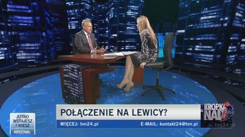 Aleksander Kwaśniewski o przyszłości lewicy (TVN24)