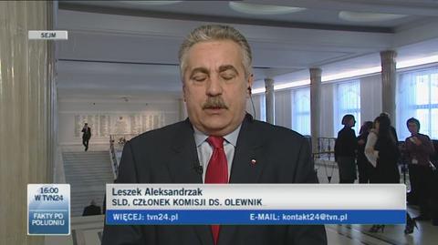 Aleksandrzak: przesłuchujemy Olewnika w piątek