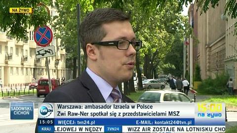Ambasador Izraela w polskim MSZ. Rozmowa "spokojna i rzeczowa"