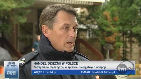 Andrzej Borowiak, rzecznik wielkopolskiej policji (TVN24)