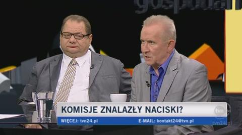 Andrzej Czuma o istnieniu nacisków (TVN24)