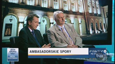 Andrzej Halicki o ambasadorach (TVN24)