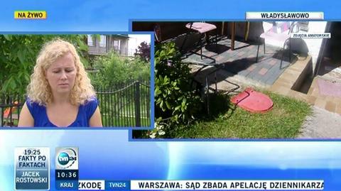 Angelika Miłosz relacjonuje interwencje policji w jej domu