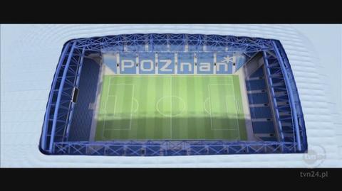 Animacja stadionu w Poznaniu (TVN24)