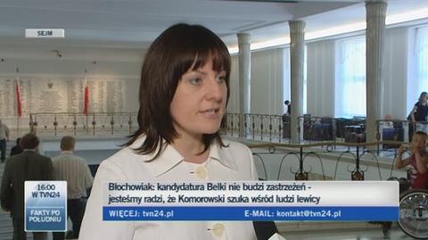 Anita Błochowiak (SLD) komentuje list związkowców