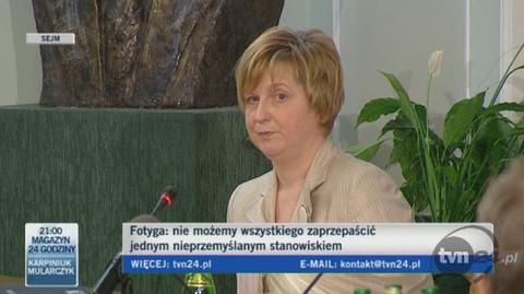 Anna Fotyga o okresie, gdy była szefową MSZ (TVN24)