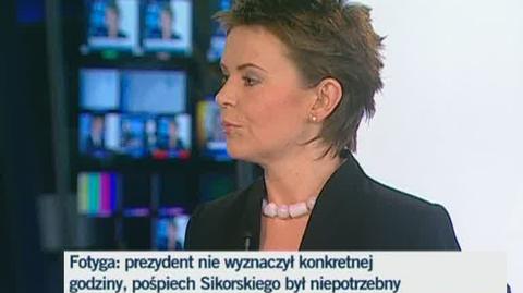 Anna Fotyga: To minister powinien zabiegać o konsultacje, a nie prezydent