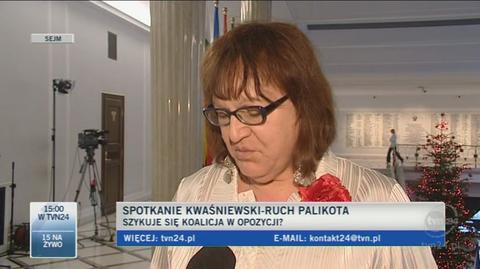 Anna Grodzka (RP) o wtorkowym spotkaniu z Kwaśniewskim (TVN24)