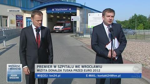 Arłukowicz: Szpitale otoczą opieką zarówno kibiców, jak i piłkarzy. (TVN24)