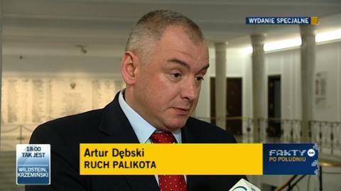 Artur Dębski o braku porozumienia w koalicji (TVN24)