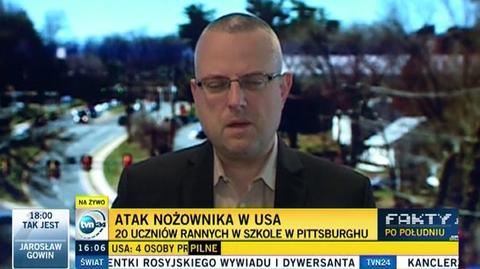 Atak nożownika w szkole pod Pittsburghiem