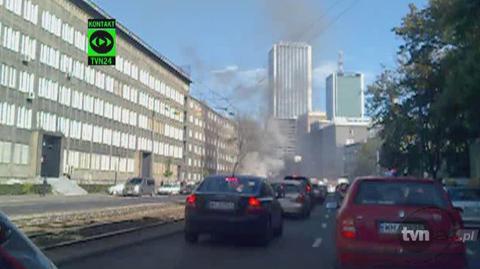 Autobus zapalił się w centrum Warszawy (internauta maximus)