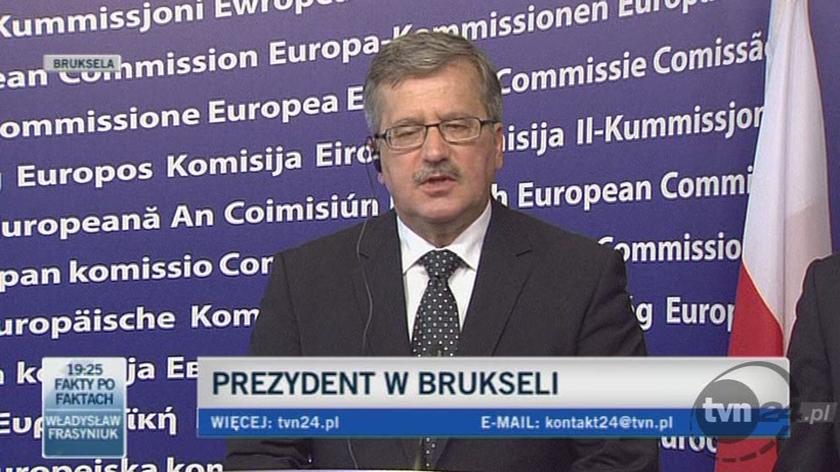 B. Komorowski o Polsce w UE (TVN24)