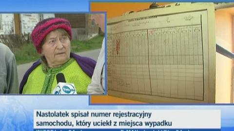 Babcia dziewczynki opowiada o wypadku (TVN24)