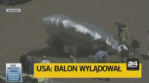 Balon wylądował delikatnie